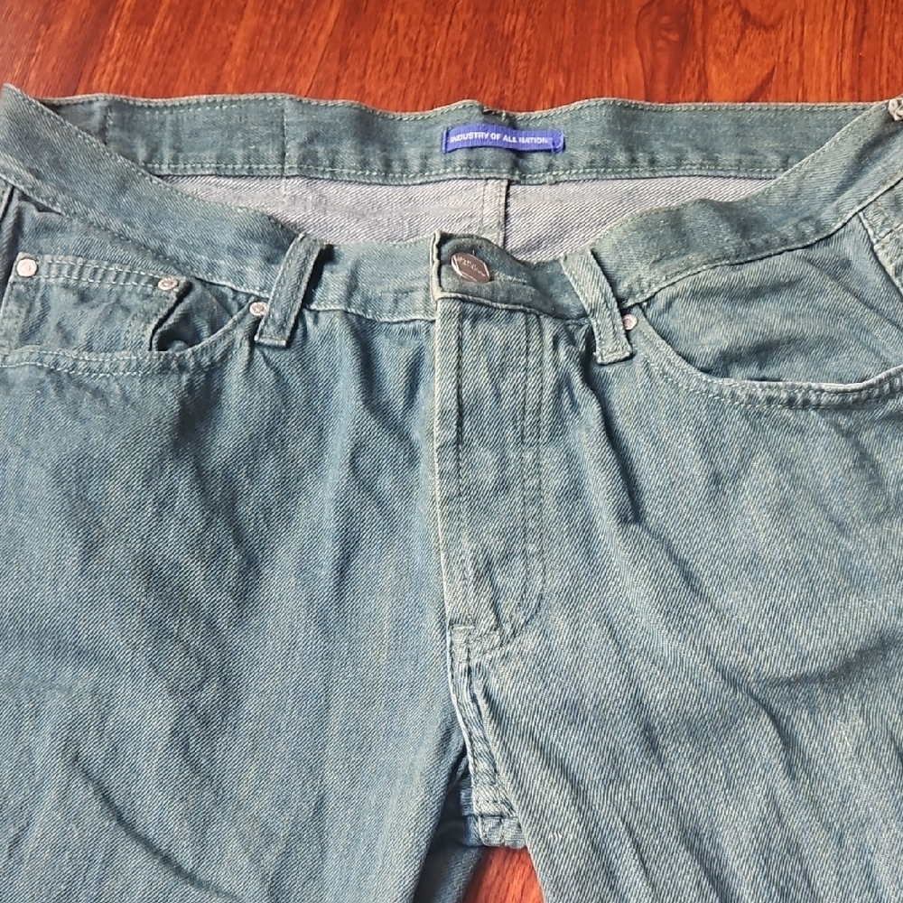 Industry of All Nations Hand-Loomed Selvedge Jeans, Organic Cotton-Natural Dye